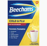 Beechams Cold & Flu Hot Blackcurrent