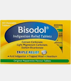 Bisodol Indigestion Relief Chewable Tablets