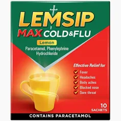 Lemsip Max Cold and Flu Lemon