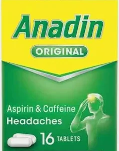 Anadin Original Dual Action Aspirin & Caffeine Tablets
