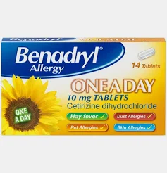 Benadryl Allergy One-A-Day Tablets