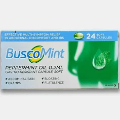 BuscoMint Peppermint Oil Gastro-Resistant Capsules Soft