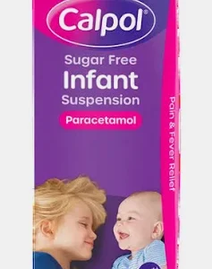 Calpol Sugar Free Infant Suspension Strawberry Paracetamol