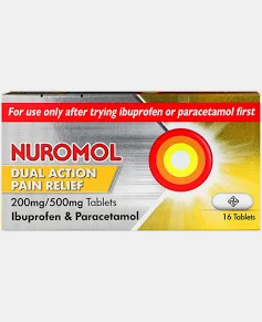 Nuromol Dual Action Pain Relief Ibuprofen & Paracetamol Tablets