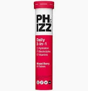 Phizz Daily 3-In-1 Mixed Berry Effervescent Tablets