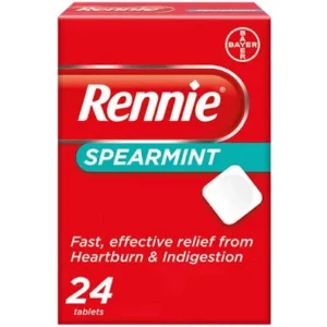 Rennie Spearmint Chewable Tablets - 24 pack