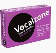 Vocalzone Throat Pastilles Blackcurrant Sugar Free