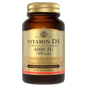 Solgar Vitamin D3 4000IU (100mcg) Vegetable Capsules