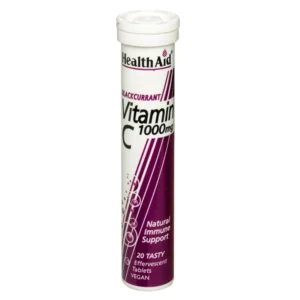 HealthaidVitamin C 1000mg Blackcurrant Effervescent Tablets