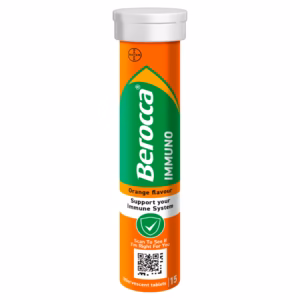 Berocca Immuno Orange Flavour Sugar Free Effervescent Tablets