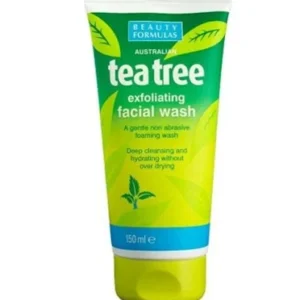 Beauty Formulas Tea Tree Exfoliating Facial Wash