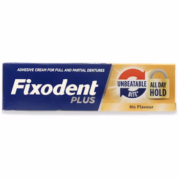 Fixodent Plus No Flavour Denture Adhesive