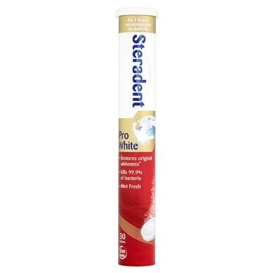 Steradent Pro White Denture Cleaning Tablets