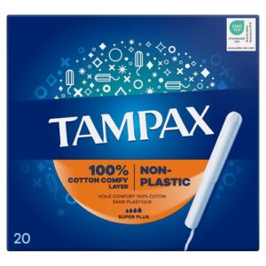 Tampax Non-Plastic Tampons Super Plus