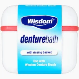Wisdom Denture Bath with Rinsing Basket