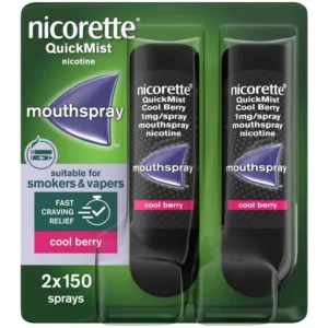 Nicorette QuickMist Cool Berry 1mg Mouth Spray Duo